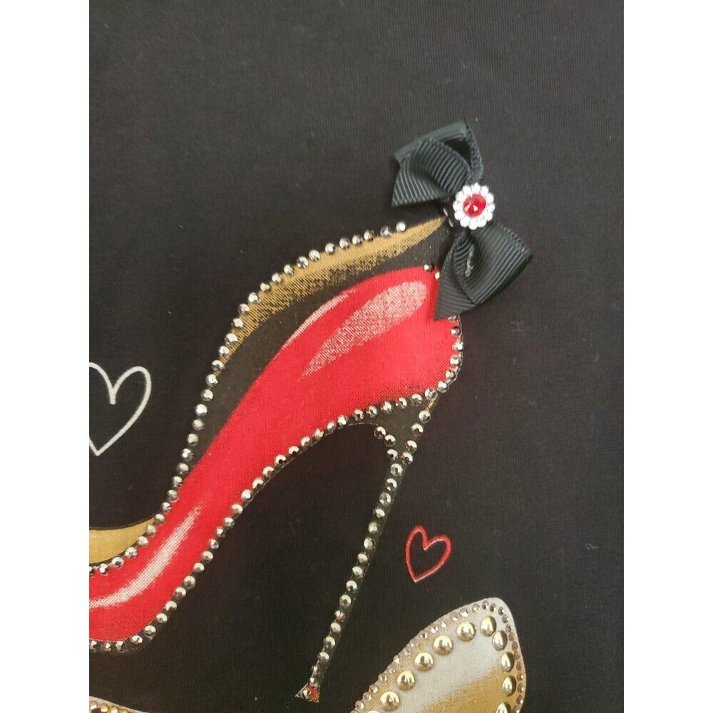Vinizbena‎ Shoes Heels Shirt Long Sleeve Women’s Shirt Size Small Black - Picture 16 of 16